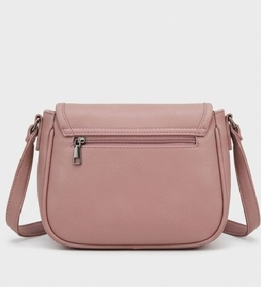 Elegant Blush Pink Bow-Detail Crossbody Sling Bag - Image 2