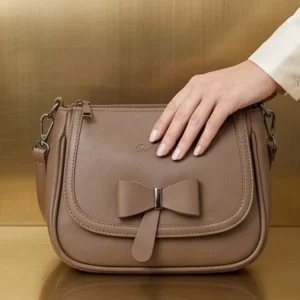 Dider Women's Taupe Bow-Accent Crossbody Bag Pricing