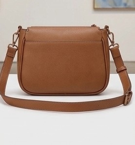 Elegant Dusty Rose Floral Tapestry Crossbody Bag - Image 3