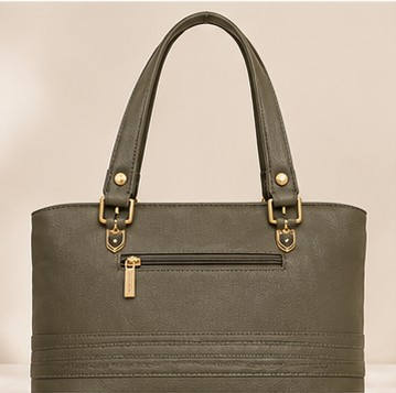 Elegant Olive Green Women's Shoulder Tote Bag Pricing - Image 4