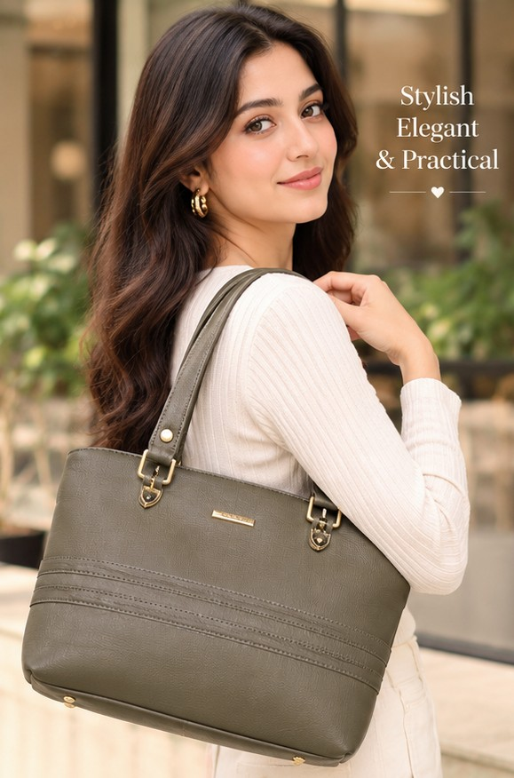 Elegant Olive Green Women's Shoulder Tote Bag Pricing - Image 2
