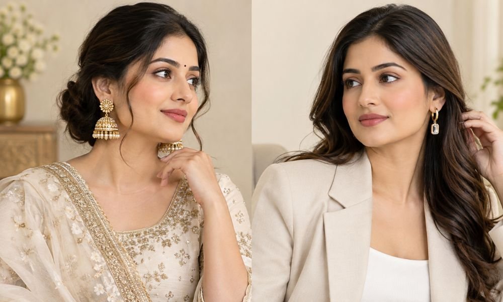 How to Style Elegant Earrings With Traditional and Western Outfits